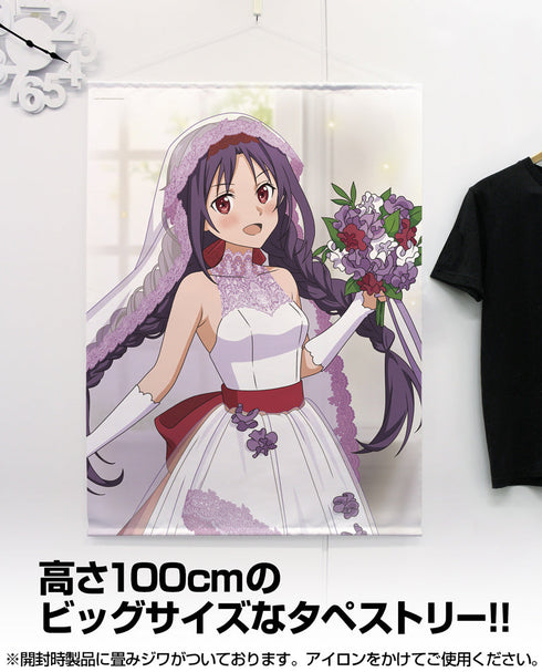 『ソードアート・オンライン』描き下ろし ユウキ 100cmタペストリー ウェディングドレスVer.